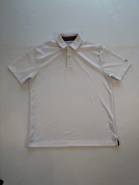 Men's White Short-Sleeve Polo Shirt - Classic Performance